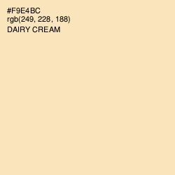 #F9E4BC - Dairy Cream Color Image